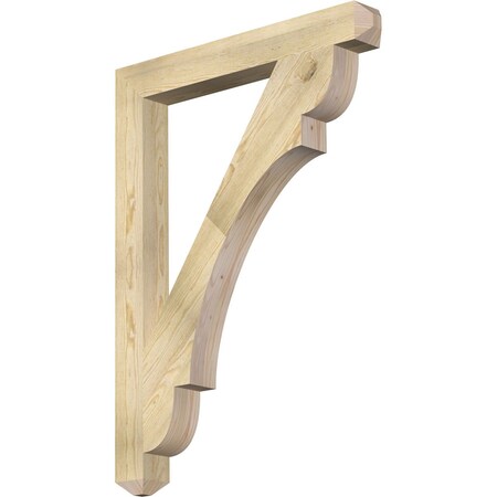 Ekena Millwork Olympic Craftsman Rough Sawn Bracket, Douglas Fir, 4"W x 34"D x 46"H BKT04X34X46OLY04RDF